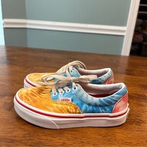 Vans Era Tie Dye Low red blue yellow size 12 kids toddler